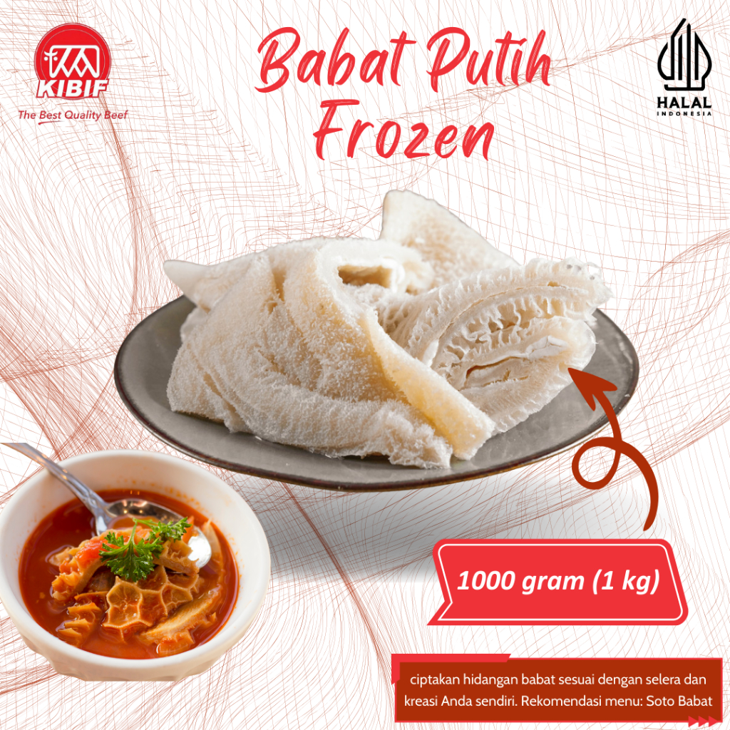 

Babat Putih Frozen 1kg