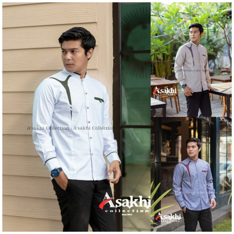 Koko Yordan Baju Koko El Rumi Babul Musthofa Gus Azmi Pakaian Pria Koko Terbaru Kekinian