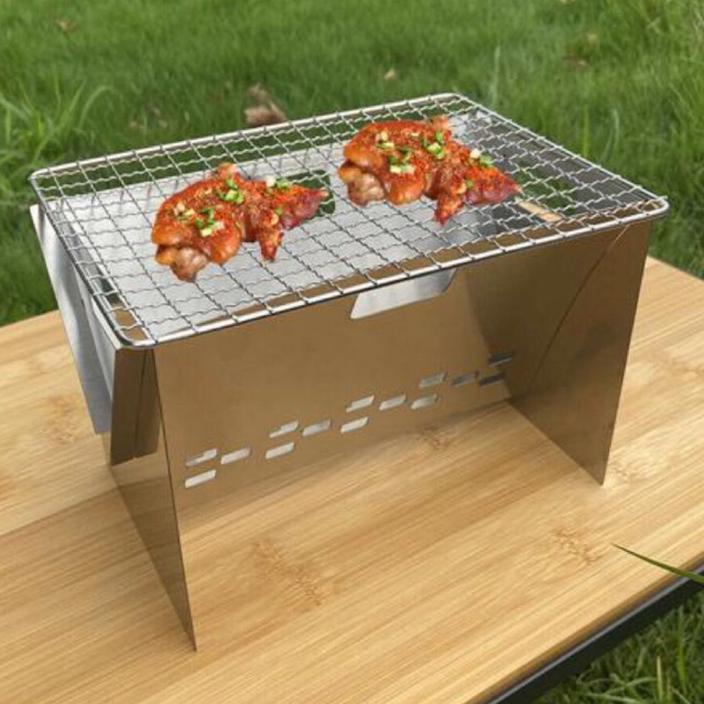 Alat Panggangan Arang Barbeque Lipat Portable Outdoor Grill Stove Foldable - Alat Panggang BBQ Roti