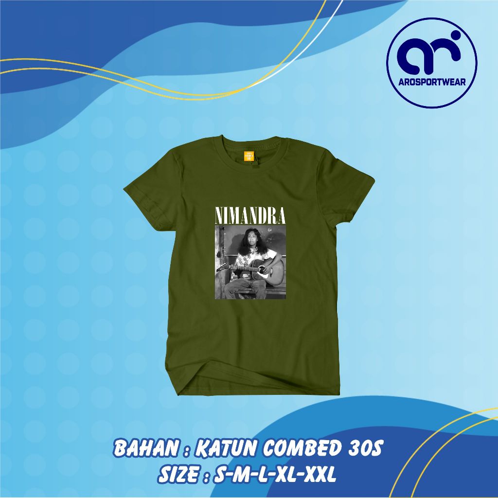 KAOS BAND NIRVANA X MANDRA/KAOS NIRVANA MANDRA Terbaru