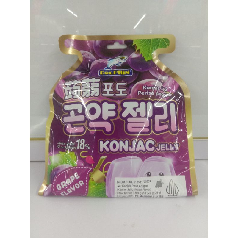 

Konjac Jelly rasa anggur dan mangga 6x20gr