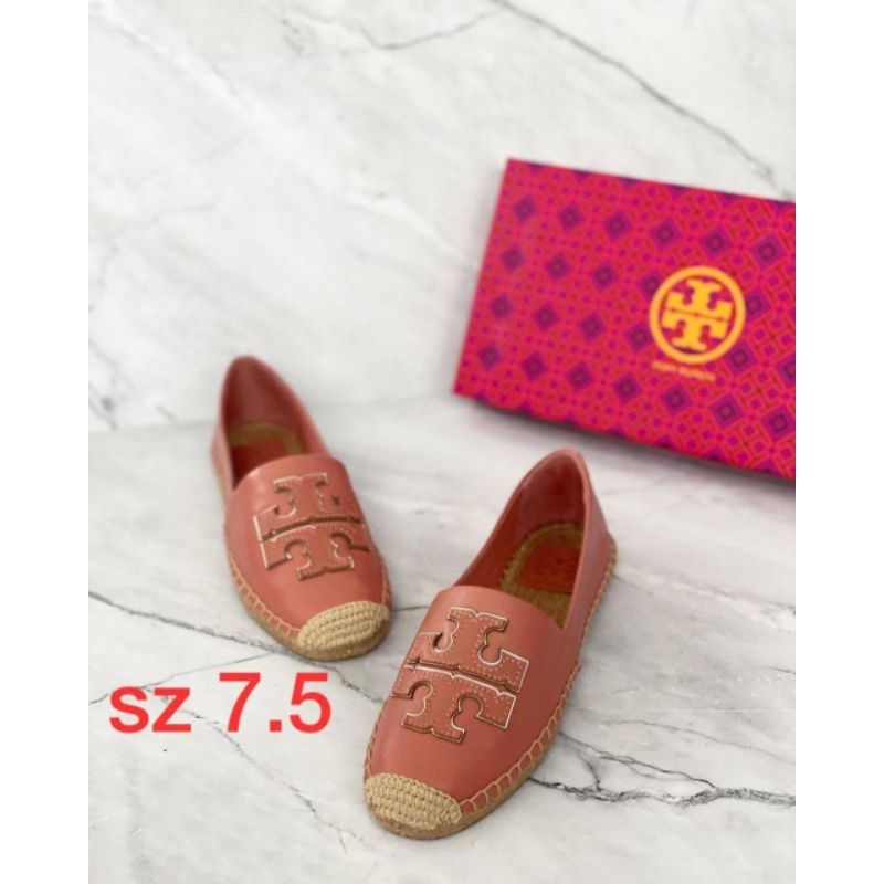 TORY BURCH INES ESPADRILLES ALL LEATHER ORIGINAL