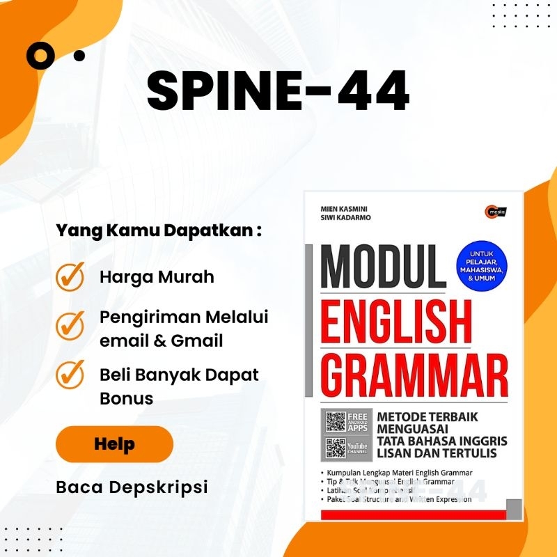 

ModulL English Grammar Metode Terbaik Menguasai Tata Bahasa Inggris Lisan dan Tertulis (Mien Kasmini, Siwi Kadarmo)