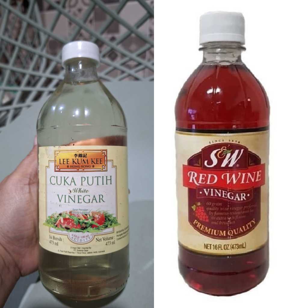 

CUKA PUTIH LEE KUM KEE WHITE VINEGAR 473ml // S&W RED WINE VINEGAR