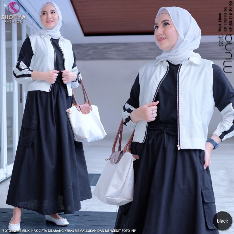 MUNA ONE SET POLOS matt linen ORI BY SHOFIYA FASHION