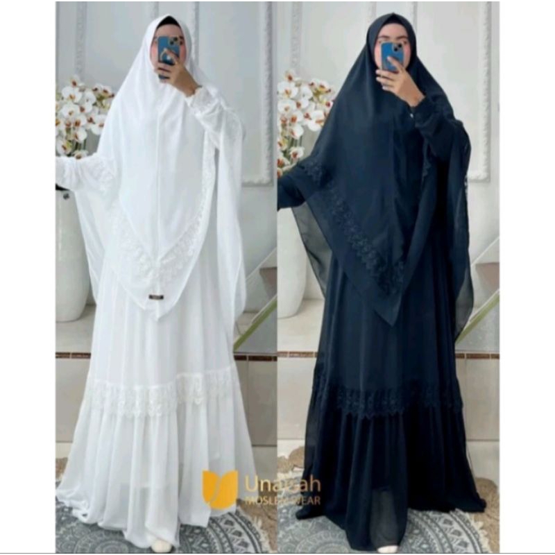 GAMIS SYARI GAMIS CERUTTY BABYDOLL GAMIS UNAISAH U166 SET SYARI ORIGINAL BRANDED