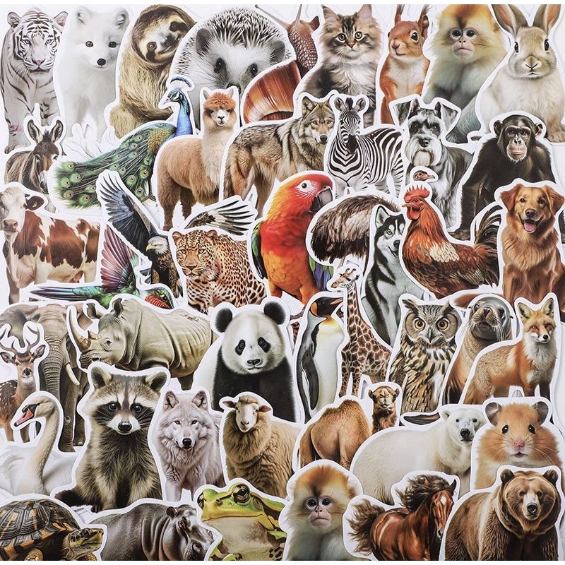 

Sticker Tahan Air Binatang 50 Lembar