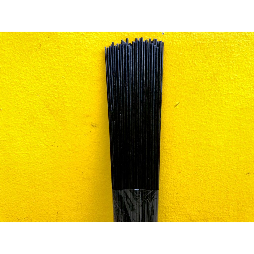 Ruji Fiber Stik Non Kulit warna Hitam Panjang 60cm Ukuran 1mm,1,3mm,1,5mm,1,8mm,2,5mm,3mm