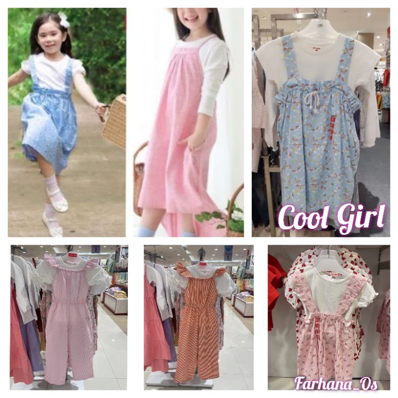 Cool Girl - Overall Anak Perempuan 4-12 Tahun