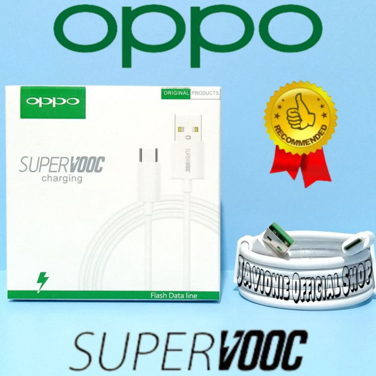Kabel Data Charger OPPO Reno 1 2 2F 2z 3 4 5F 5 6 7 7z 8 8T 8z 1 Pro Pro Plus 4G 5G Original 65A Super VOOC TYPE C Flash Charge