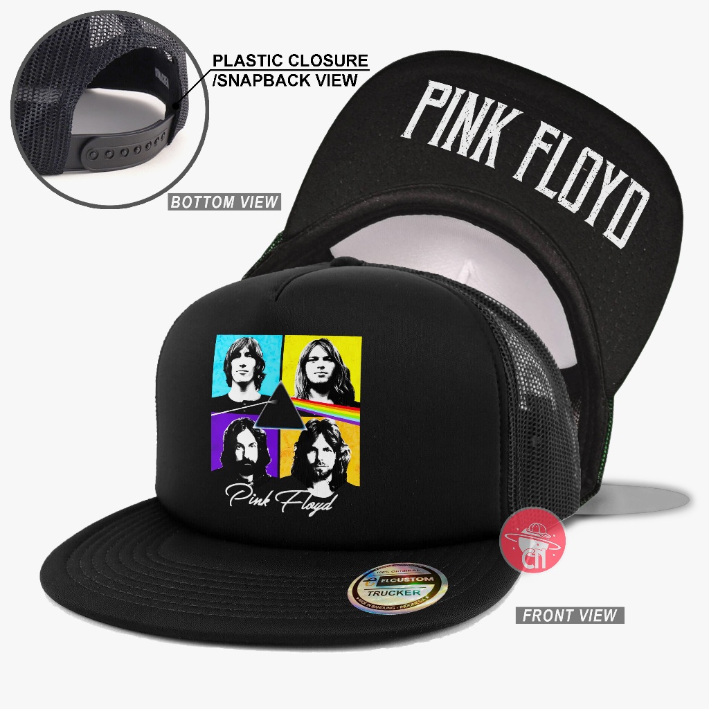 Pink Floyd Snapback /Topi Trucker /Topi Jaring /Trucker Hat /Trucker Cap /Topi Original /Topi Pria /