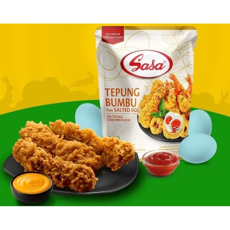 

Sasa Salted Egg | Tepung bumbu Rasa Telur asin | Tepung bumbu Premium Sasa