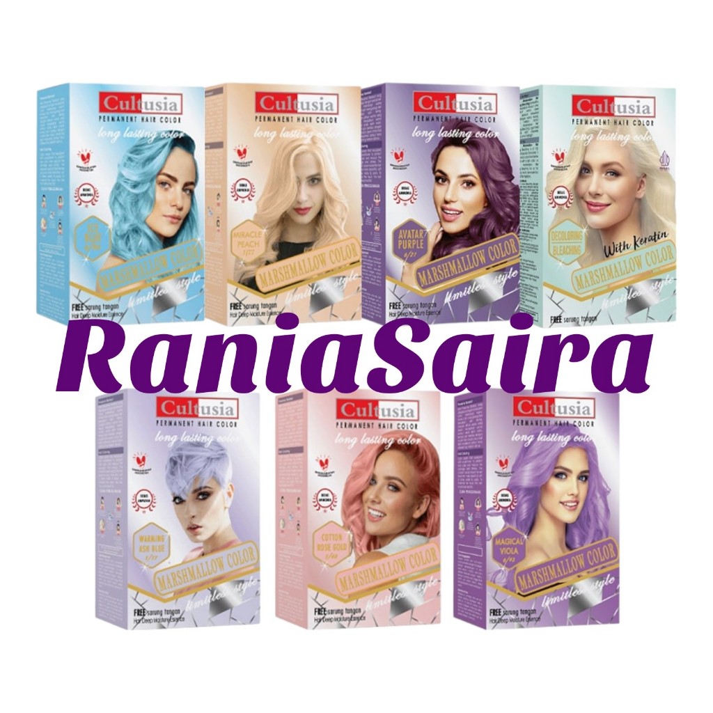 CULTUSIA Marshmallow Hair Color 30ml / Cat / Pewarna Rambut / Cream Colour / Sepuh / Peacock