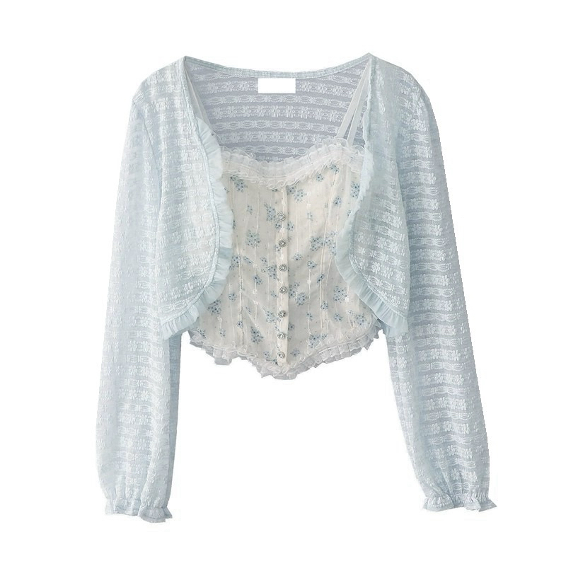 Maikha Coquette Top, Coquette Top, Coquette outer, Pastel Outfit