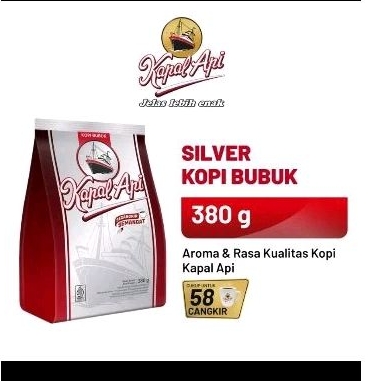 

kopi kapal api silver 380 gr - kopi bubuk kapal api