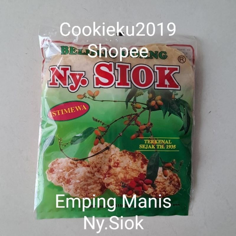 

Belinjo Udang Ny.Siok 200gr emping manis blinjo mlinjo