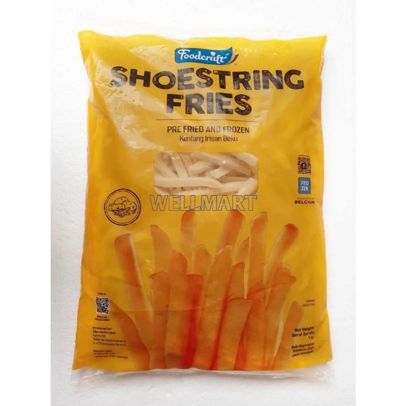 

Kentang Shoestring Foodcraft 1 Kg Kentang Goreng Beku