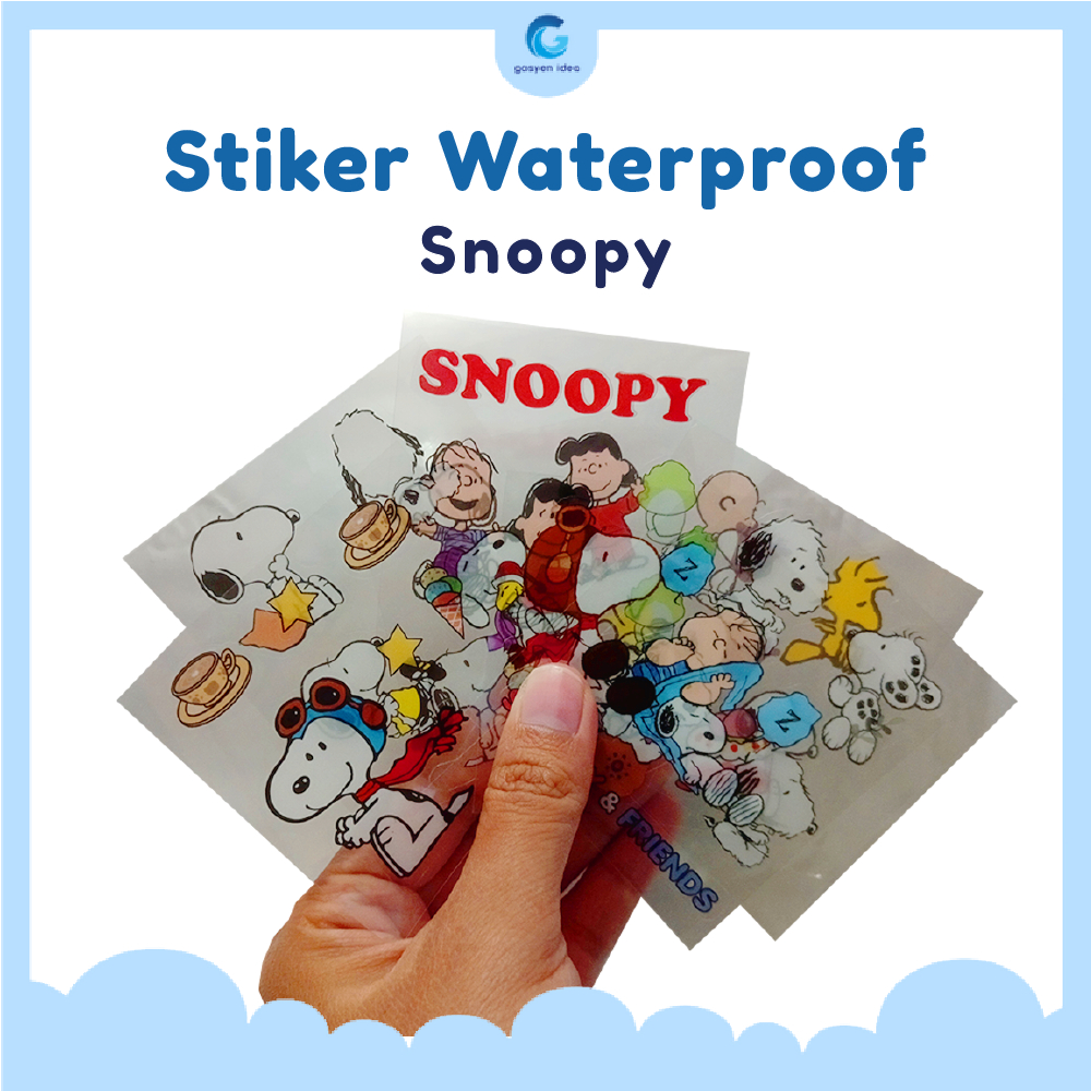 

STICKER NONO SNOOPY [ECER] WATERPROOF / 1 LEMBAR STIKER