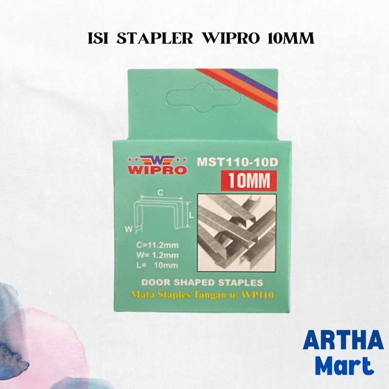 

WIPRO - ISI STAPLES TEMBAK 110-10D 10MM - PACK