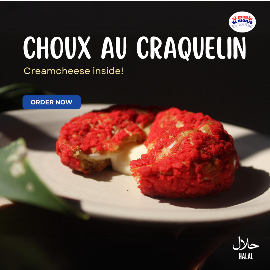 

Choux Au Craquelin Creamcheese | Isi 1 Pcs | Isi 2 Pcs