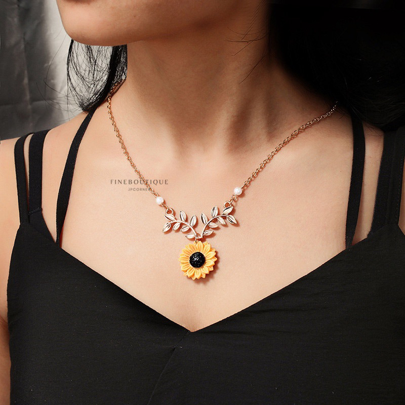 Kalung Sunflower Bunga Matahari
