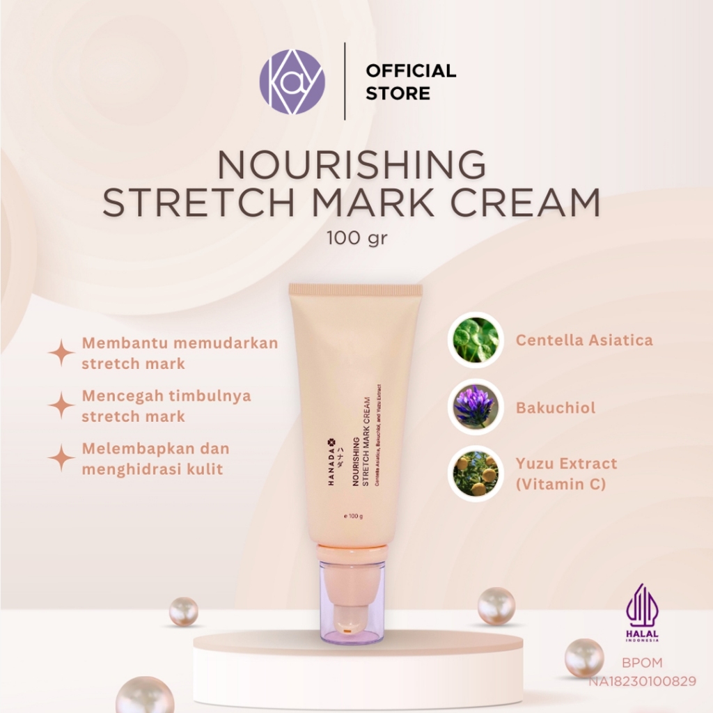 HANADA Nourishing Stretch Mark Cream / Cream Penghilang Stretch Mark