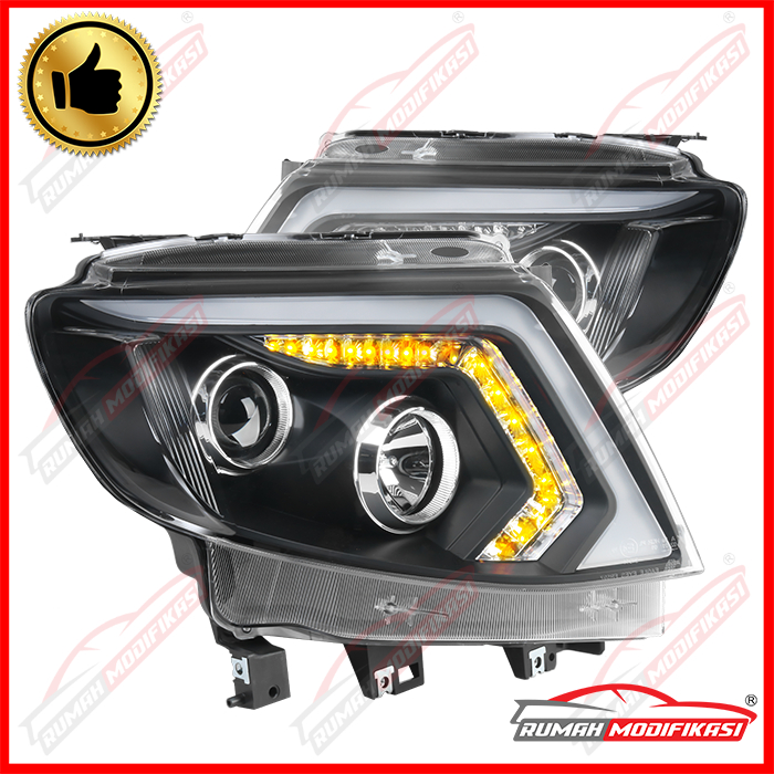 HEAD LAMP - FORD RANGER T6 2011-2015 - LIGHT BAR - LED - SEQUENTIAL