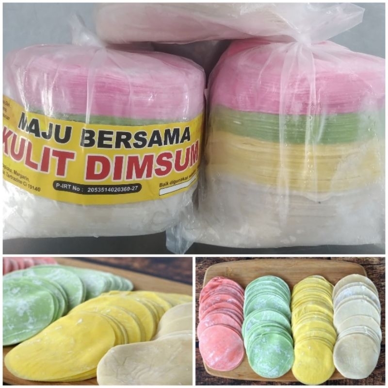 

MAJU BERSAMA Kulit Dimsum / Siomay / Gyoza / Kuotie ( Rainbow ) | Isi Lebih Dari 100 Lembar | Berat Bersih 500gr