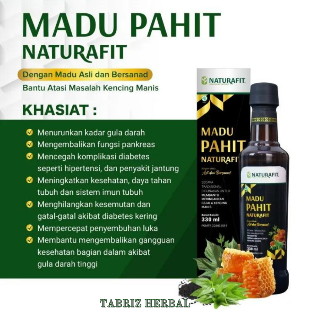 

Madu Hitam Pahit Naturafit Untuk Permasalahan Diabetes Gula Darah Tinggi Madu Asli