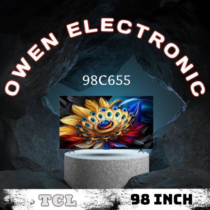 TCL 98 INCH 98C655 QLED 4K GOOGLE TV 98 INCH DOLBY ATMOS NEW 2024