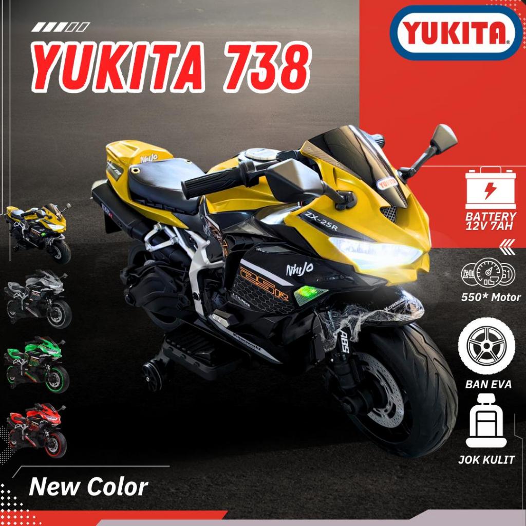 Mainan Anak Murah MOTOR AKI Kowasaki Ninja GO - YUKITA 738