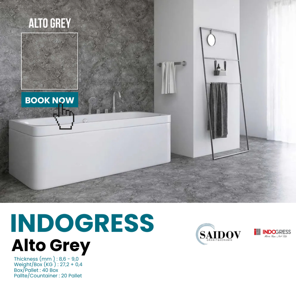 Indogress Granit 60x60 Alto Grey Matt