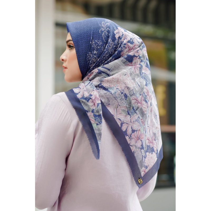 Buttonscarves Malaya Series - Navy - Sky