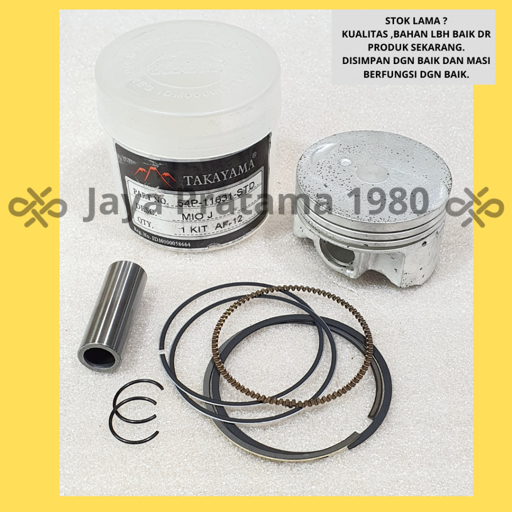 PISTON SEHER KIT RING ASSY KOMPLIT MIO J / MIO SOUL GT / MIO GT 115 TAKAYAMA