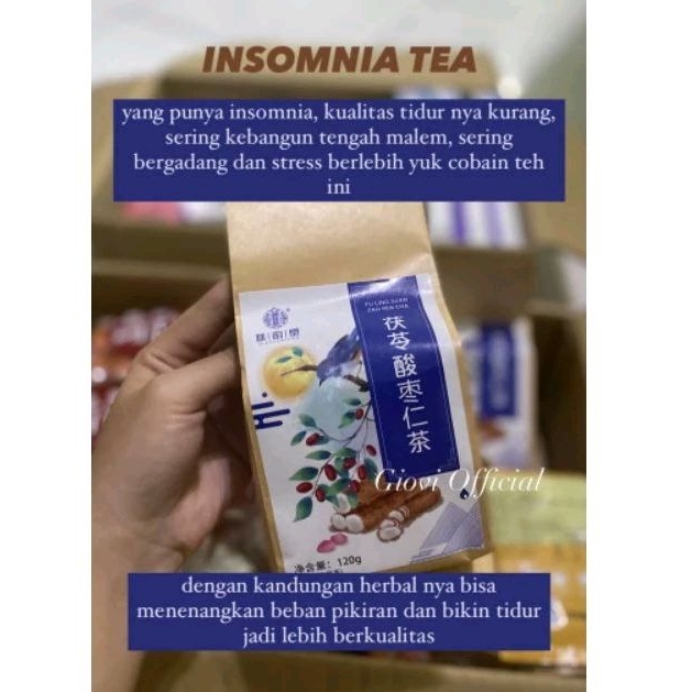 

INSOMNIA TEA | SLEEP TEA SOOTHING PORIA & SOUR JUJUBE SEED PENANG MALAYSIA | READY