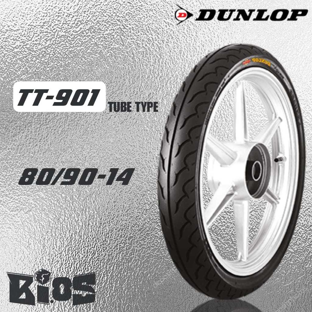 DUNLOP TT901 TUBE TYPE BAN MOTOR MATIC RING 14 UKURAN 80/90-14 | 90/80-14 | 90/90-14 BAN MOTOR MIO B