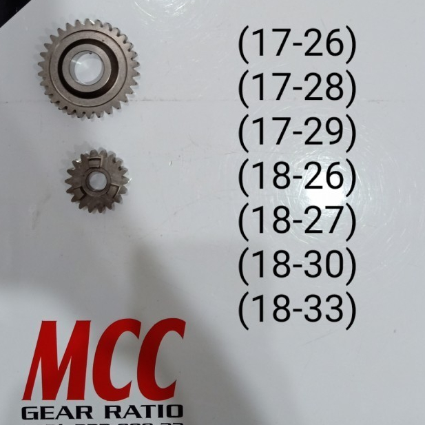 gear ratio 2 Yamaha fizr