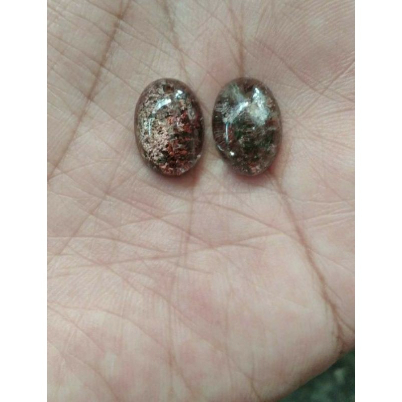 Batu natural kecubung karang ( paket 2pcs)