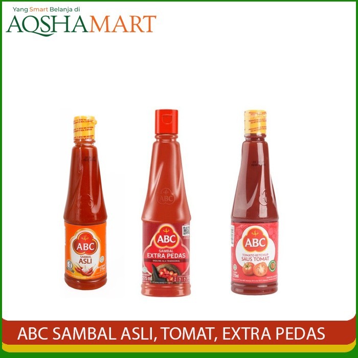 

ABC SAMBAL ASLI SAUS TOMAT SAMBEL EXTRA PEDAS BOTOL TANGGUNG 275ML