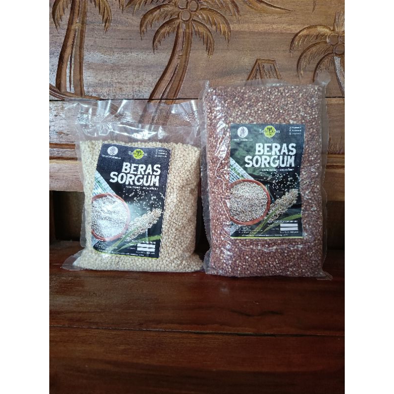 

Beras Sorgum Siap Masak Putih Dan Merah 1kg dan 1/kg