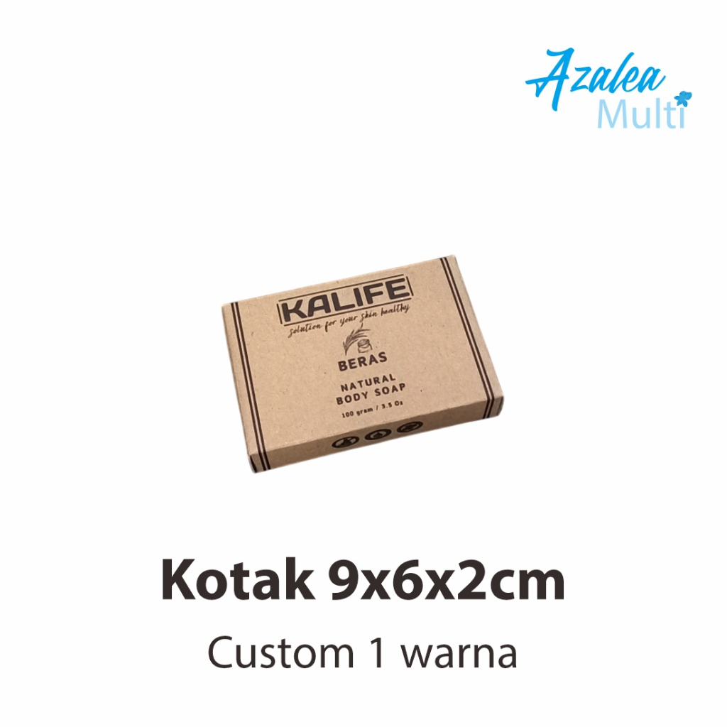 

Kotak 9x6x2cm Custom 1 warna / kemasan Produk Packaging Sabun Kosmetik Obat Parfum Makanan