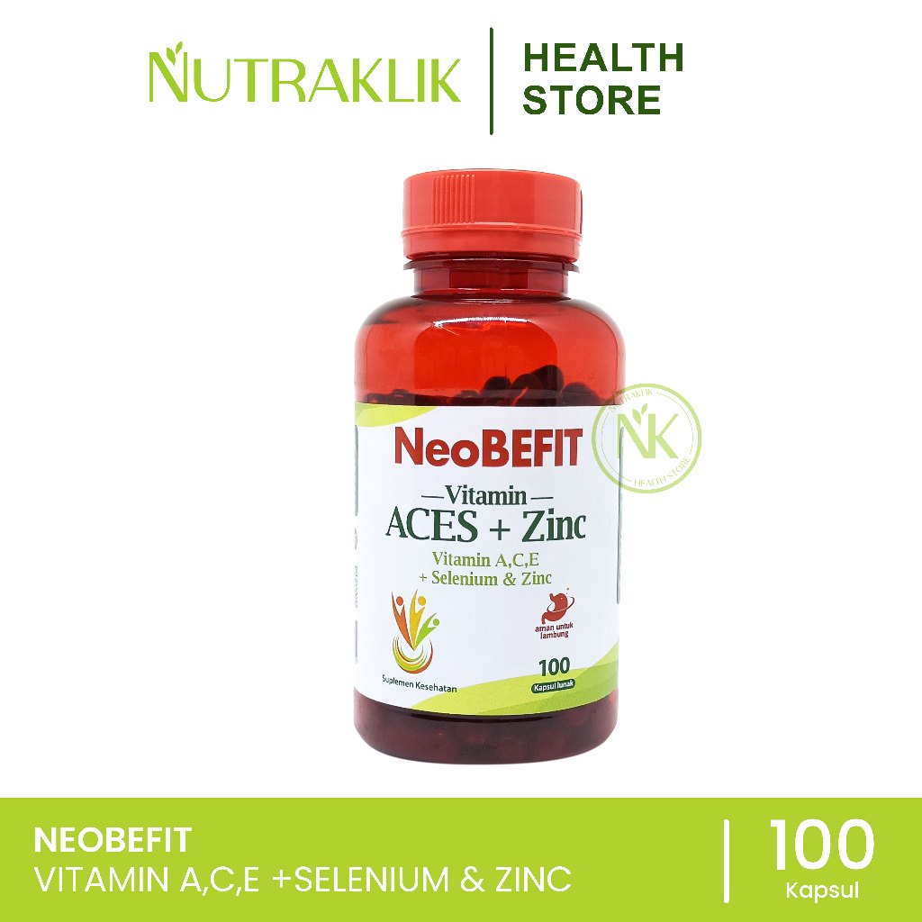 NeoBEFIT Vitamin A C E Selenium + ZINC - ISI 30 || MULTIVITAMIN KESEHATAN