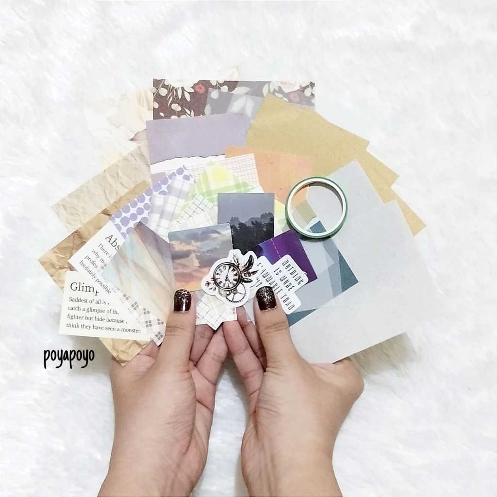 

35 pcs Journal Kit Journaling Kit set Vintage aesthetic Jurnal paper kit Journaling paper Scrapbook Kit