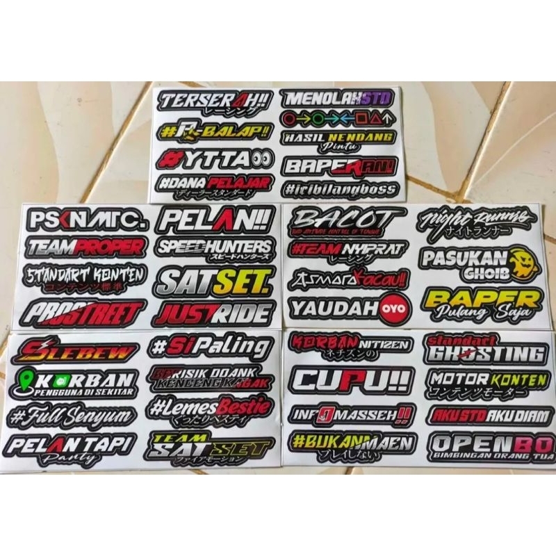 

Stiker Viral 10rb dapet 8pcs (random)