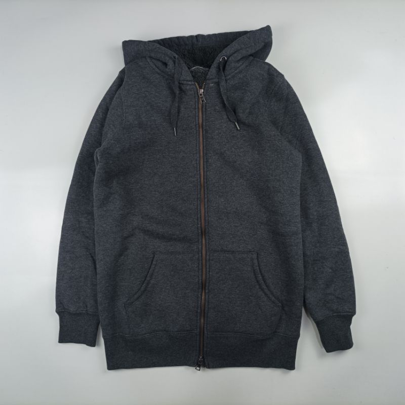 Gu Long Zip Hoodie Sherpa Wanita 130324N