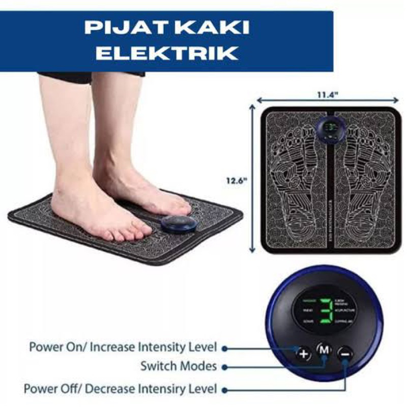 Alat Pijat Kaki Akupuntur Kaki Elektrik Massager Pad