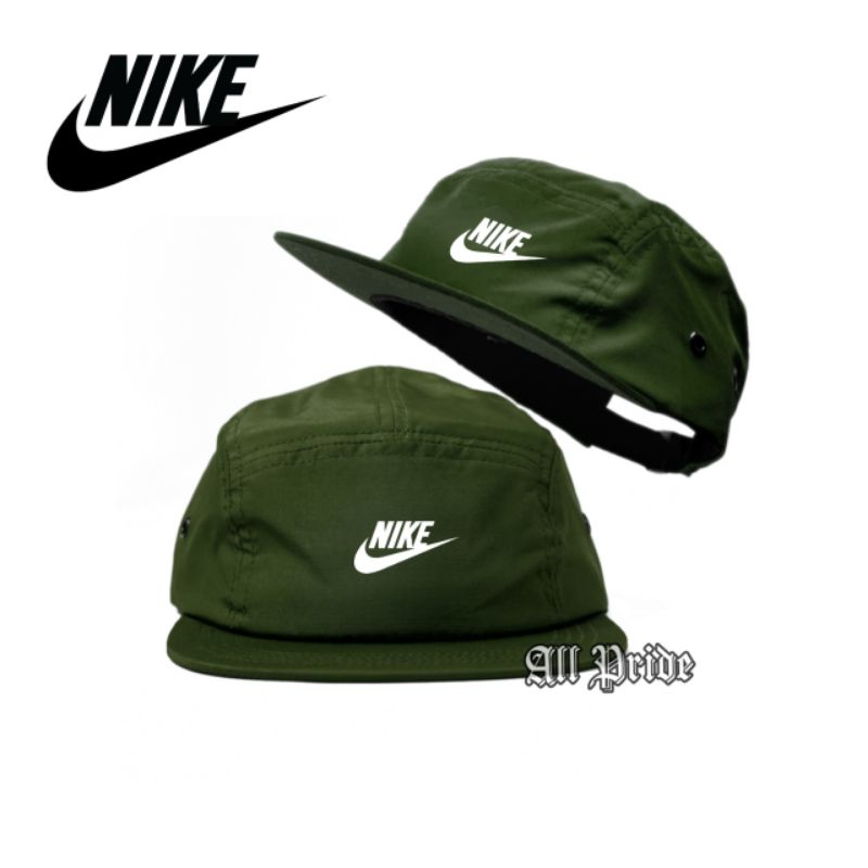 Topi 5 Panel Snapback NIKE / Five Panel Snapback Hats Outdoor Pria Wanita Premium