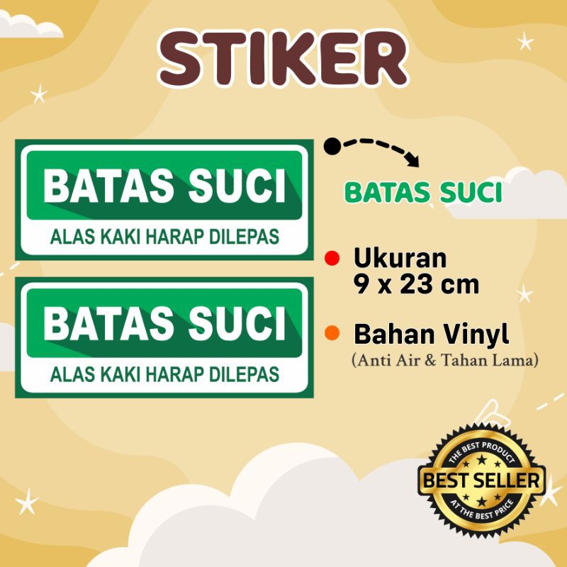 

STIKER BATAS SUCI ALAS KAKI MASJID