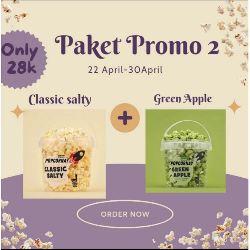 

Sweet Taste Popcornay dengan jagung Premium 750g Spesial Paket Promo