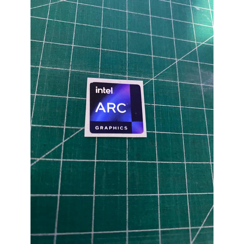 Stiker Intel Arc Mengkilat